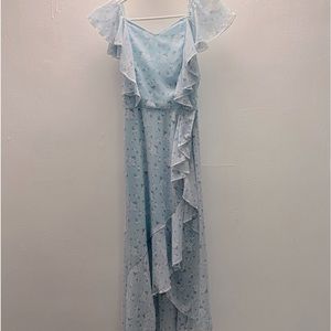 Light blue flower dress size:M